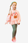 2pcs Muffin Cherry Printed Sweatshirt & Pant Set_Light Pink