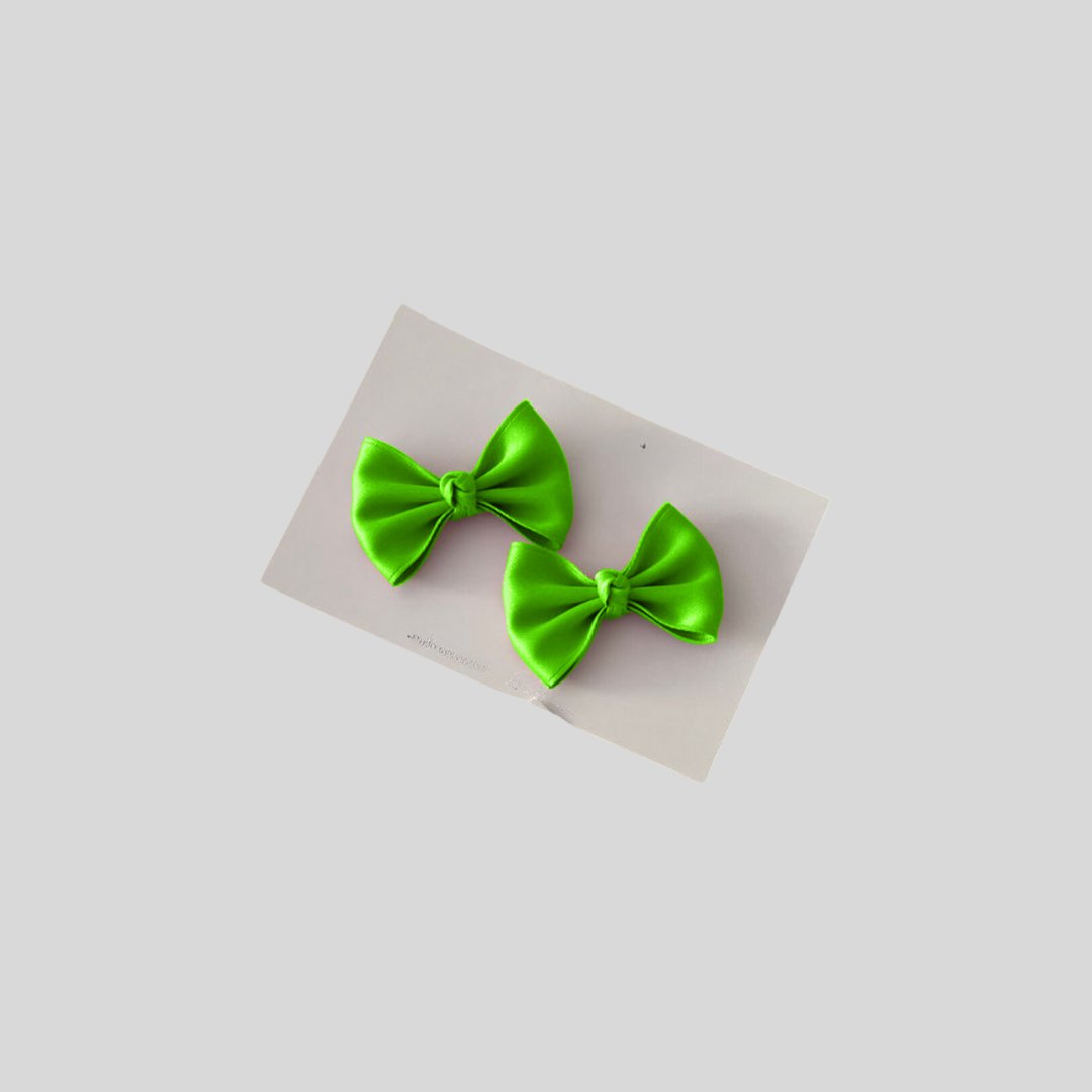 2pcs Satin Bow Clip