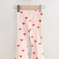 Kids Light Pink Love Printed Long Pant (3yrs-12yrs)