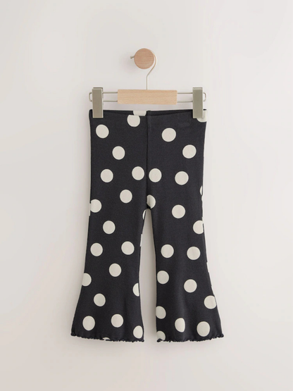 Kids Black Dotted Printed Pant (3yrs-12yrs)