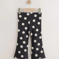 Kids Black Dotted Printed Pant (3yrs-12yrs)