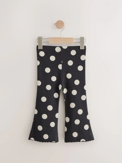 Kids Black Dotted Printed Pant (3yrs-12yrs)