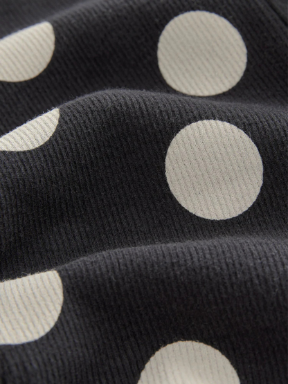 Kids Black Dotted Printed Pant (3yrs-12yrs)