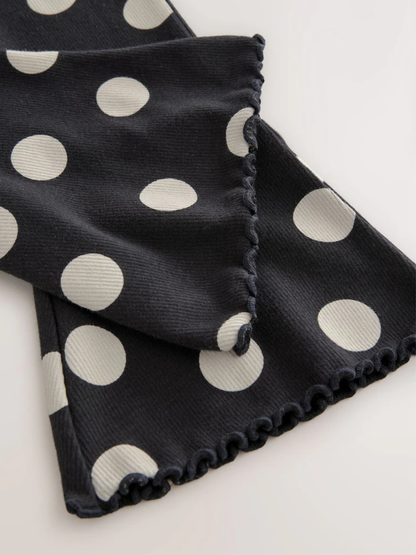 Kids Black Dotted Printed Pant (3yrs-12yrs)
