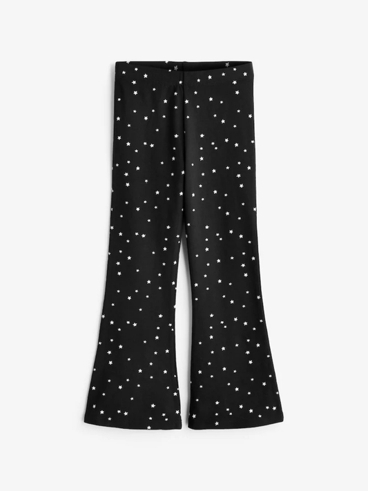Kids Black Dot Printed Long Pant (3yrs-12yrs)
