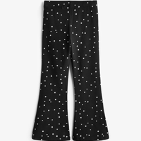 Kids Black Dot Printed Long Pant (3yrs-12yrs)