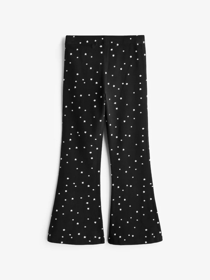 Kids Black Dot Printed Long Pant (3yrs-12yrs)