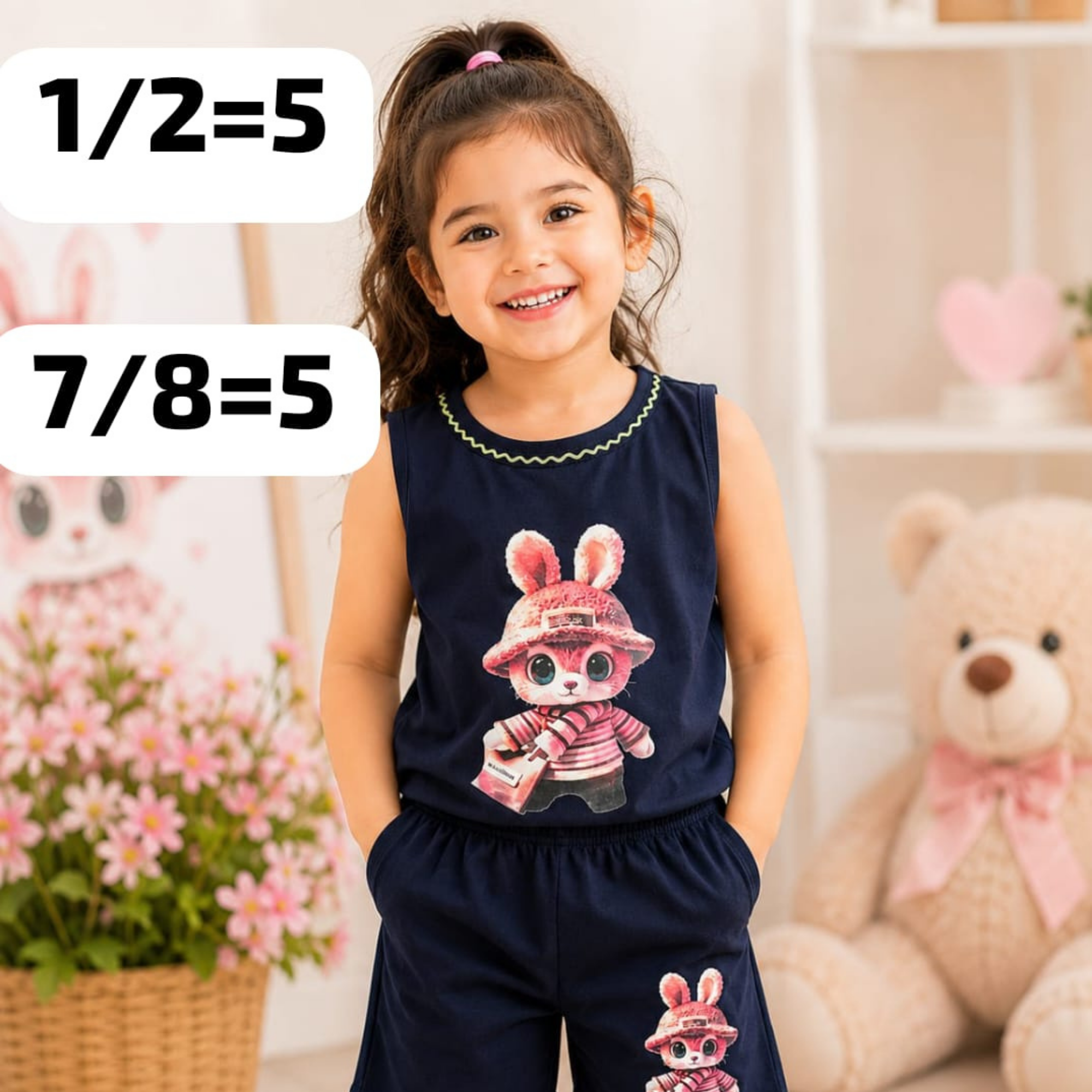Bunny Navy Tank Set