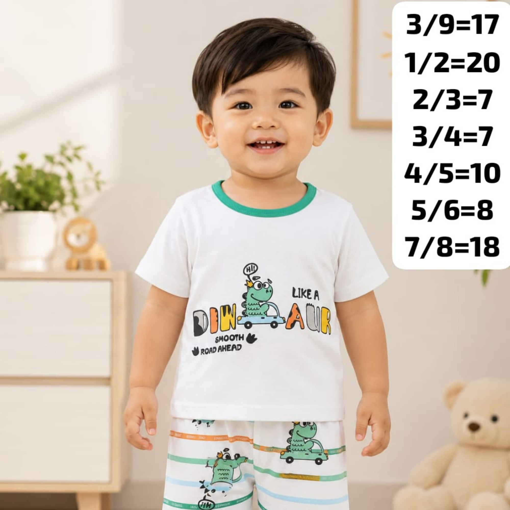 Dinosaur White Set