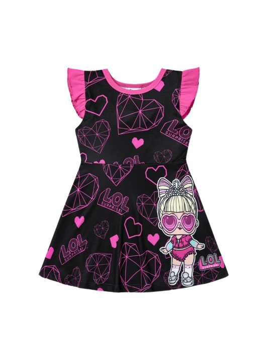 Kids Girl LOL Printed Dresses (2yrs-12yrs )