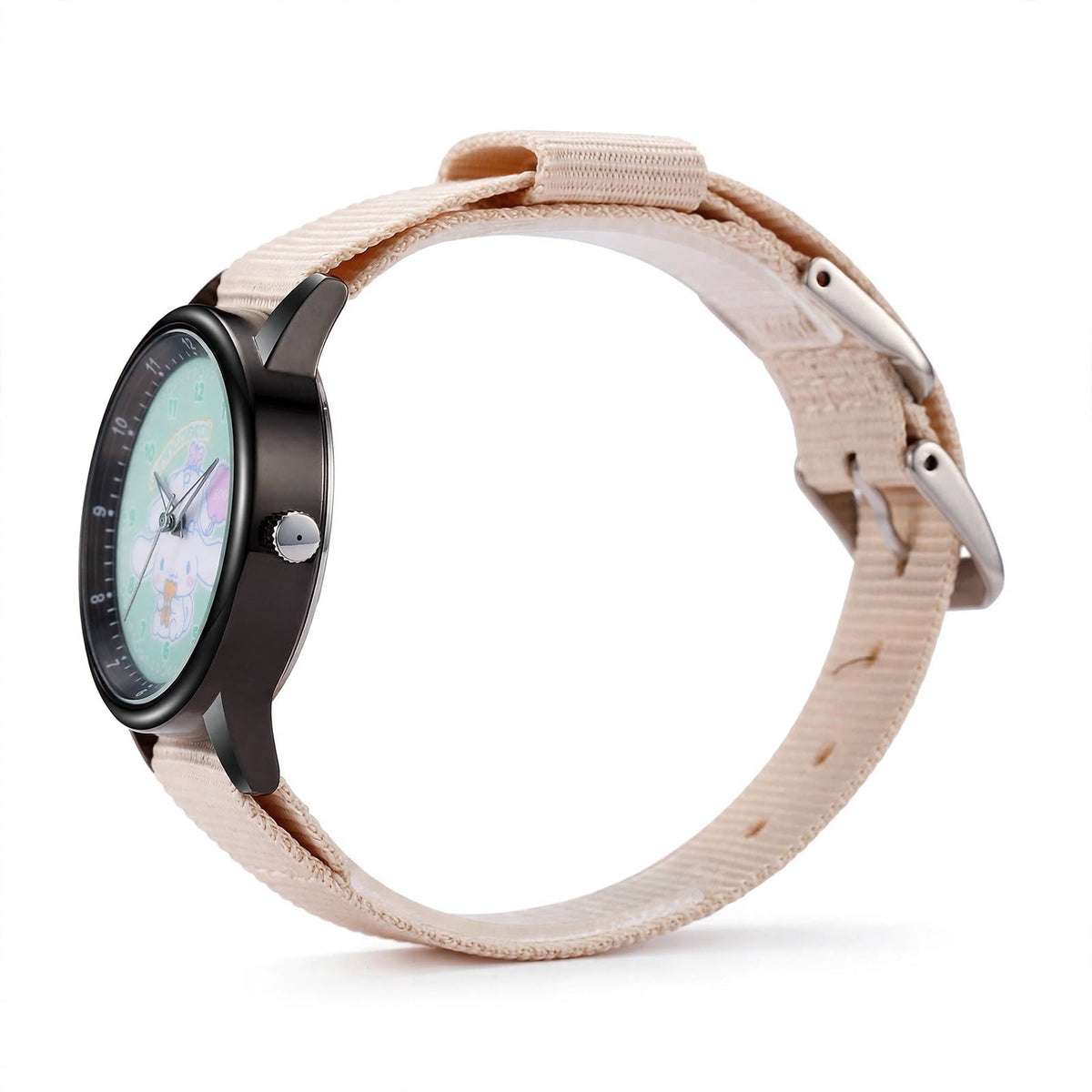 Kids Cinnamoroll Nylon Strap Watch - Beige