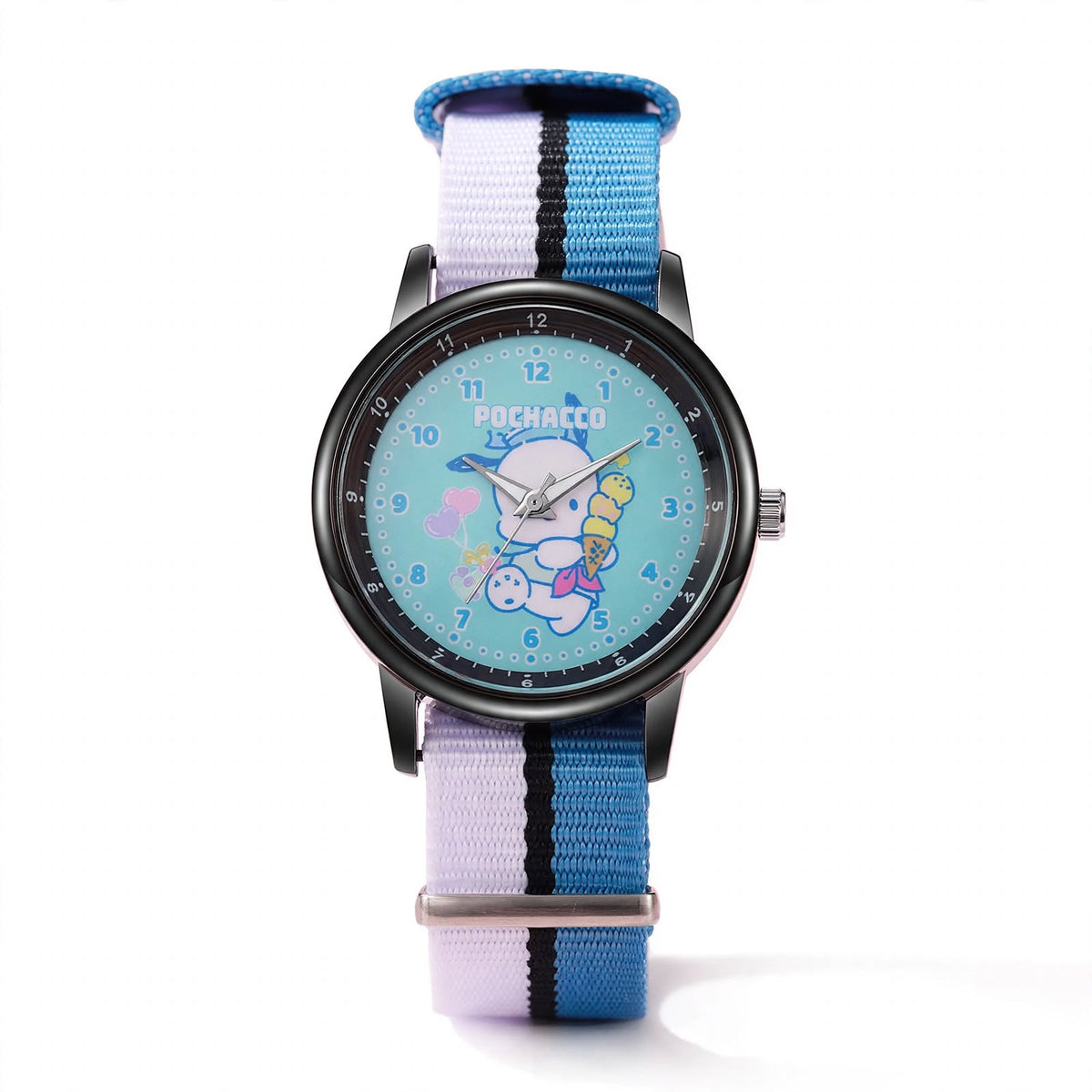 Kids Pochacco Nylon Strap Watch - Blue & White