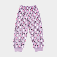 Kid's Pastel Purple Playtime Heart Pants