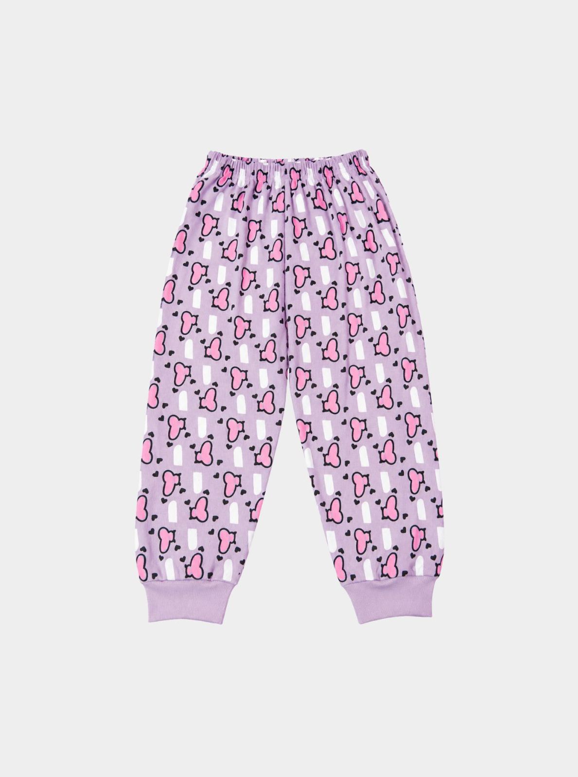 Kid's Pastel Purple Playtime Heart Pants