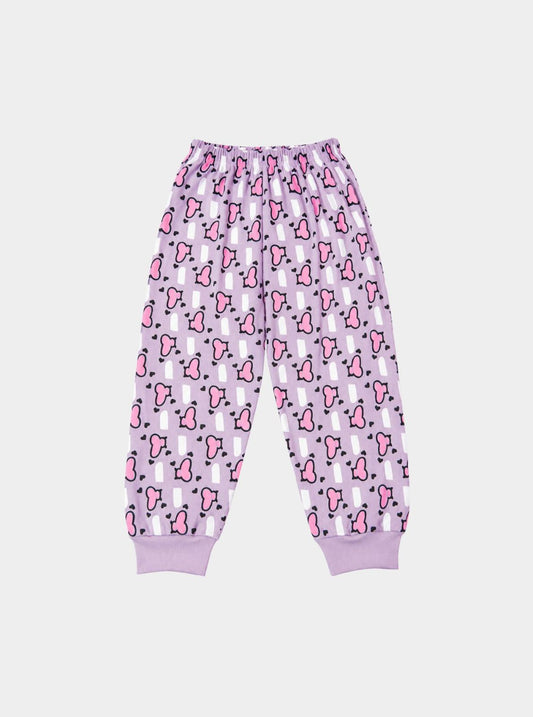 Kid's Pastel Purple Playtime Heart Pants