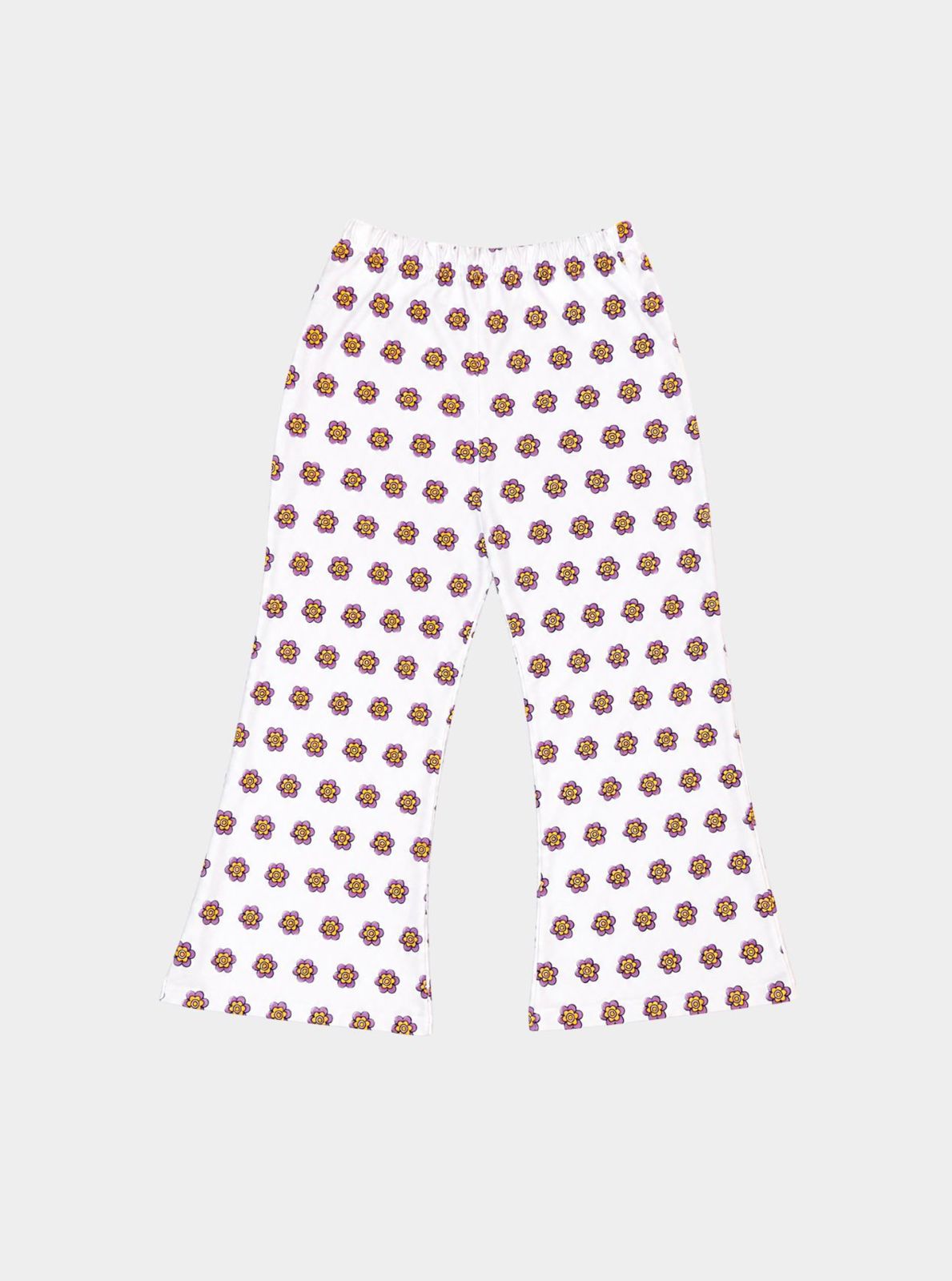 Kids Little Blooms Kid's White Floral Pants