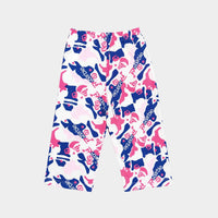 Baby Girl's Pink and Blue Patterned Barbie Lounge Pants