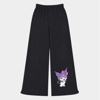 Purple Kuromi "Many Moods" Black Pant