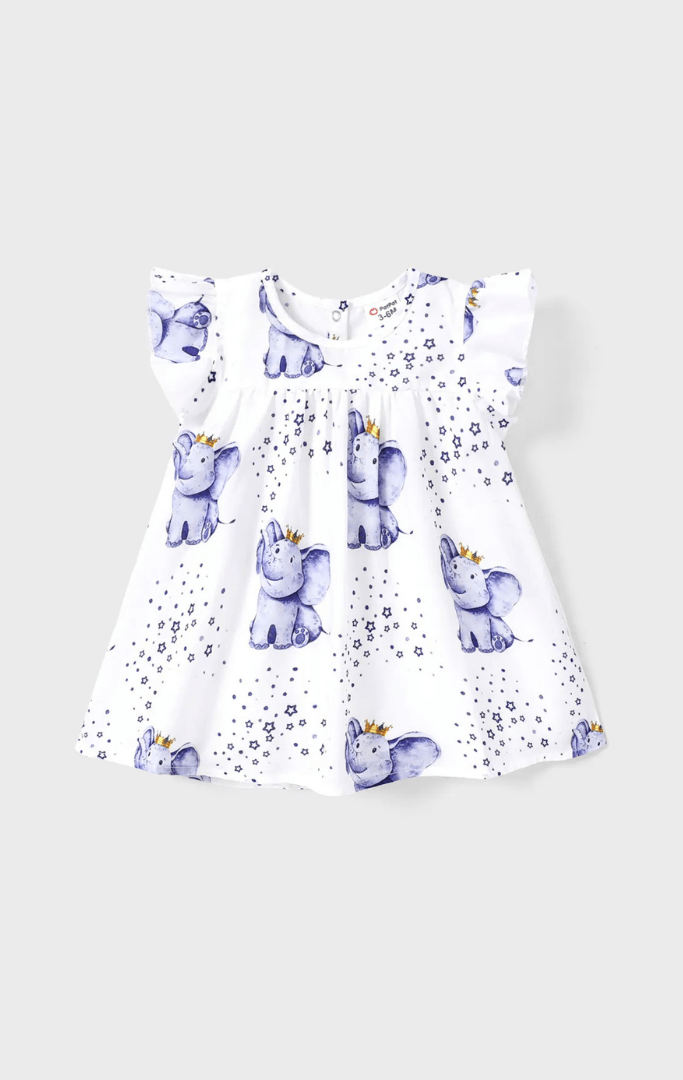 Baby Girl Doll Printed Dress