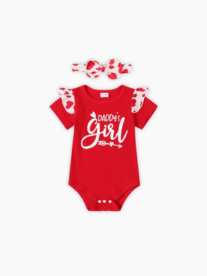 Baby Girl Letter Print Romper (0mths - 2yrs)