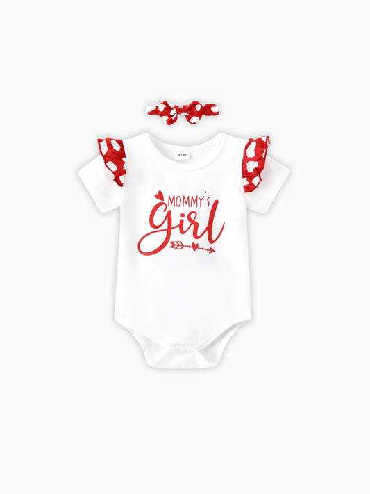 Baby Girl Letter Print Romper (0mths - 2yrs)