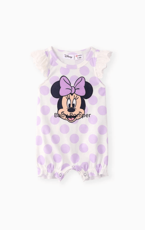 Baby Girl Minnie Mouse Printed Romper