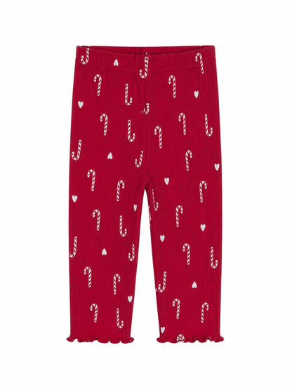 Baby Girl Red printed pant (0 - 3 Years)
