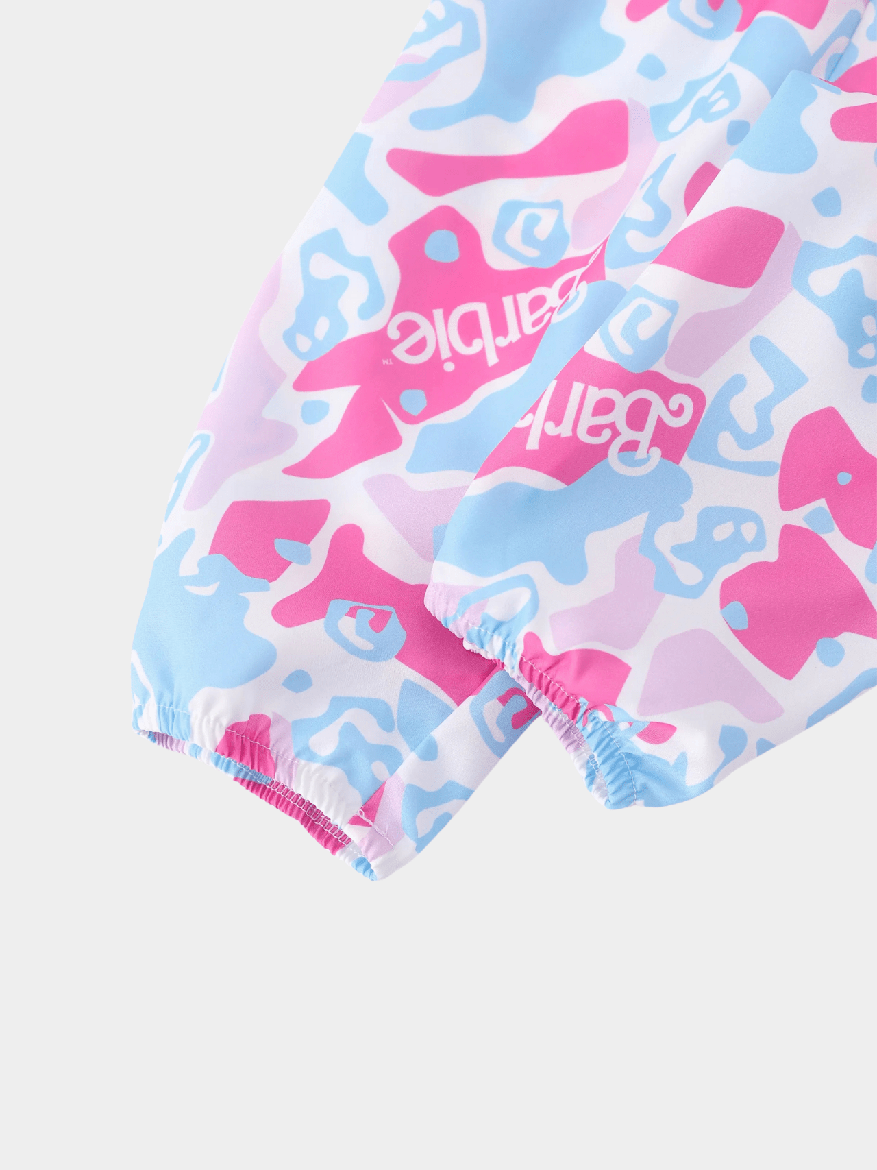 Baby Girls' Barbie Hot Pink Flutter Sleeve Bodysuit & Print Pants Set