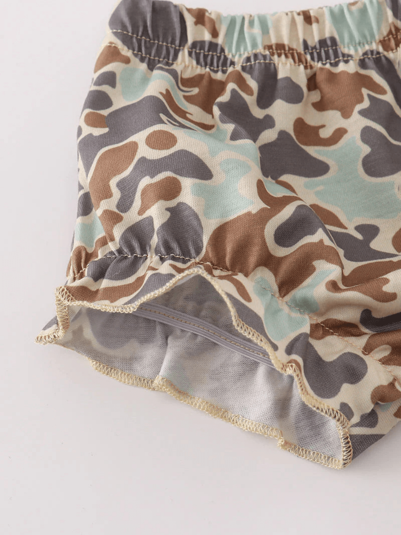 Baby Girls' Camo Pumpkin Flutter Sleeve Top and Bloomer Set