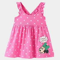Baby Girls' Disney Minnie Mouse Pink Polka Dot Ruffle Dress