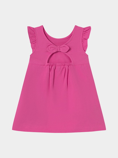 Baby Girls' Pink Mermaid and Turtle Flutter Sleeve Sundress