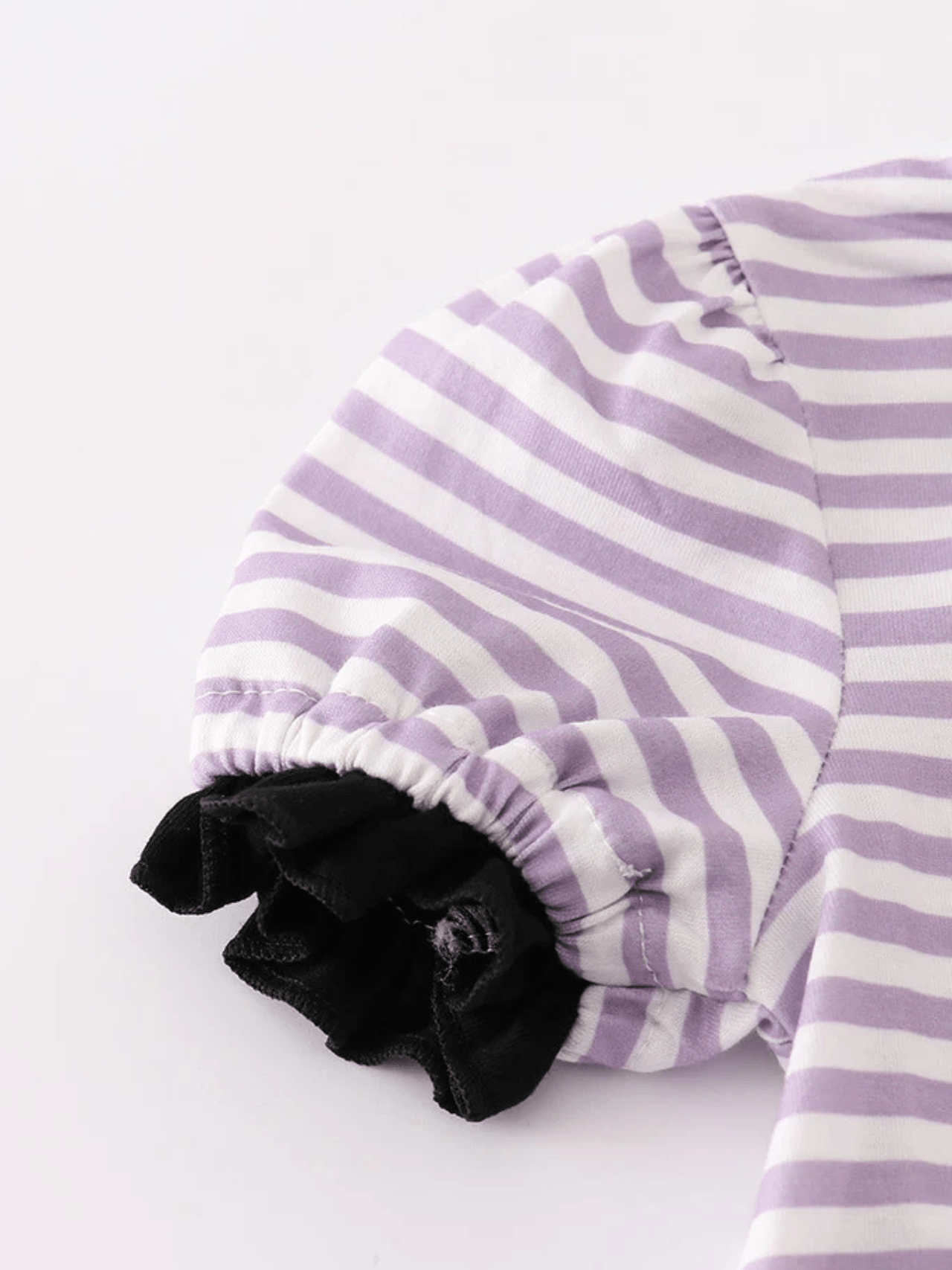 Baby Girls' Purple Striped Smocked Spider Bubble Romper