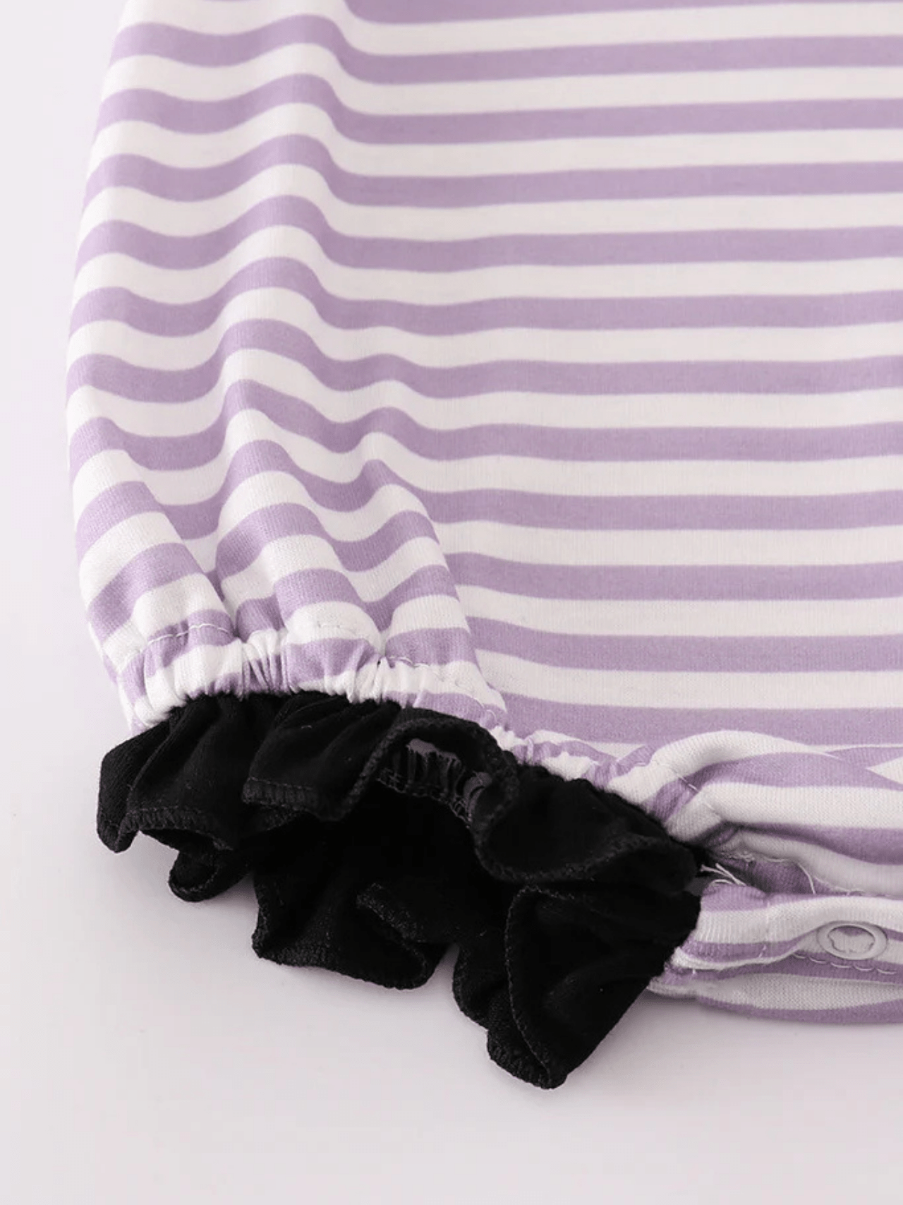 Baby Girls' Purple Striped Smocked Spider Bubble Romper