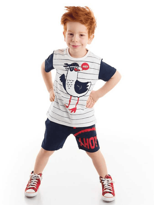 Baby & Kids Boy Printed T-shirt Set