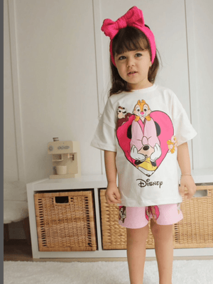 Baby & Kids Girl Disney Printed T-shirt Set