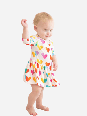 Baby & Kids Girl Love Printed Dresses