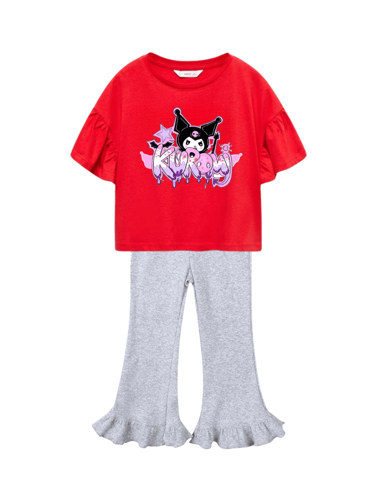 Baby & Kids Kuromi Printed T-shirt Set (2yrs - 8yrs)