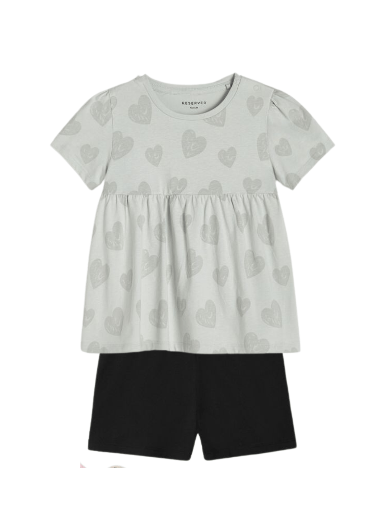 Baby & Kids Love Printed T-shirt & Skirt Set (2yrs - 8yrs)