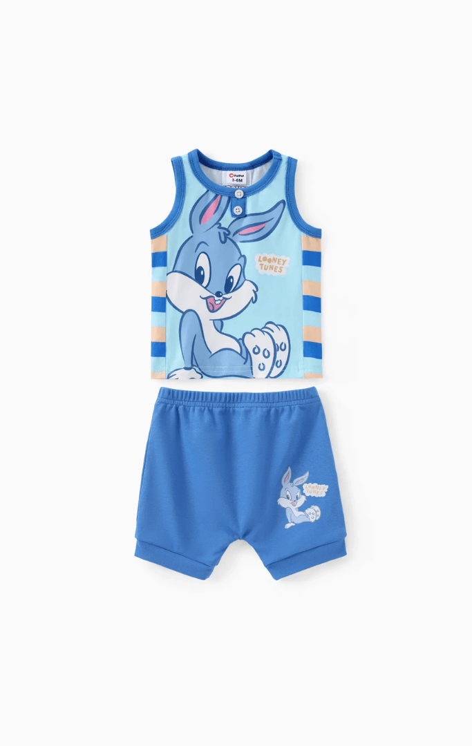 Baby Printed Tank Top & Pant Set