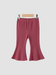 Baby/Toddler Muted Rose Ribbed Flare Pants
