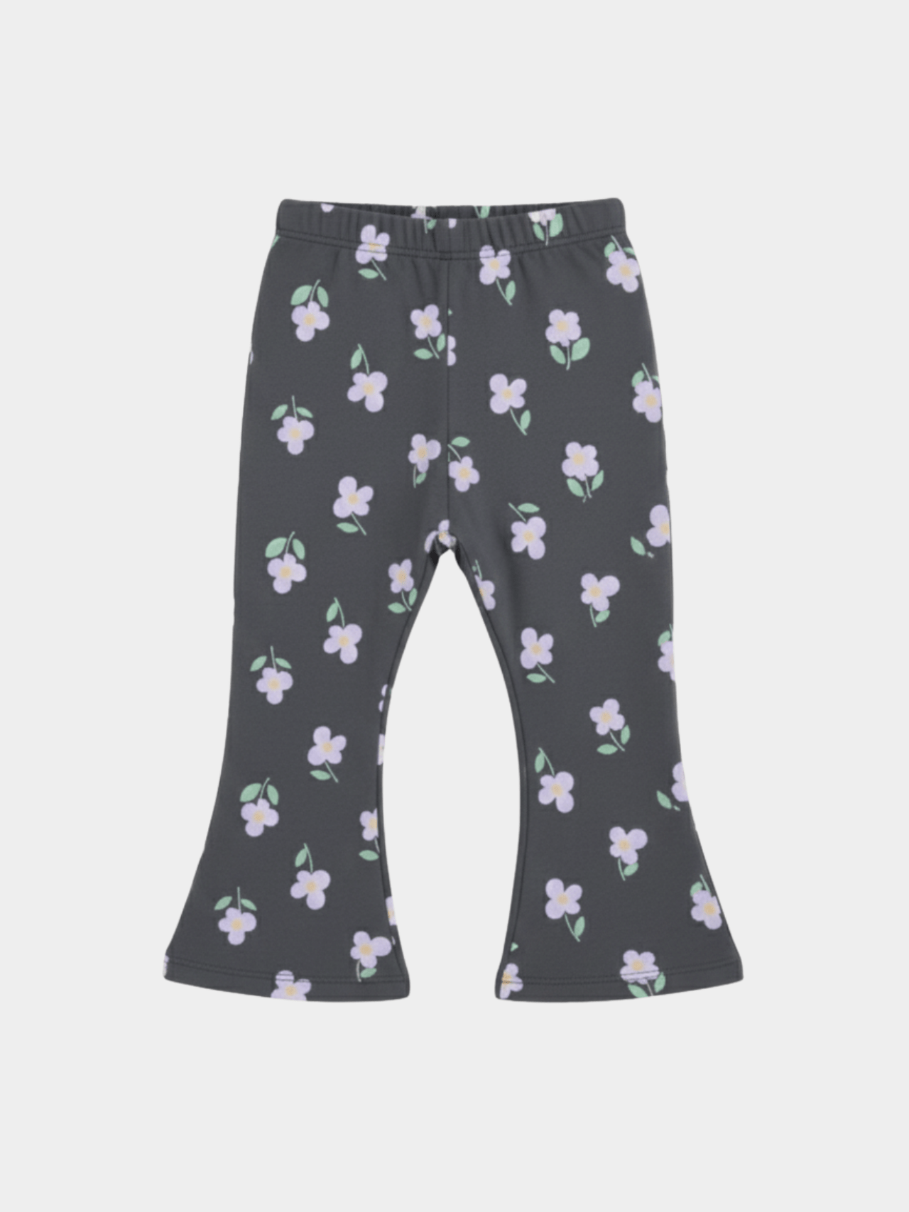 Baby/Toddler Purple Flower Print Flare Sweatpant