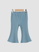 Baby/Toddler Sky Blue Ribbed Flare Pants