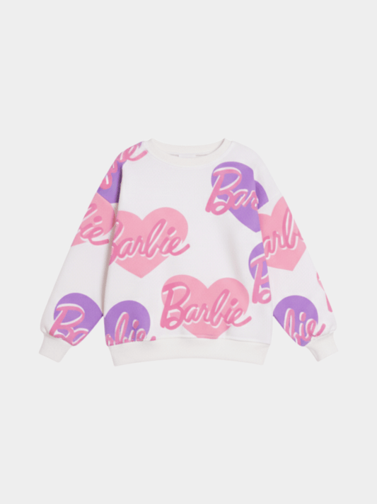 Barbie Girls' Heart Sweatshirt