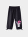 Black Kuromi Heart Glow Cropped Pant (6 - 7)yrs