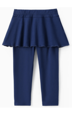 Blue Noir Ruffle Hem Skirt Pant