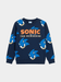 Boys' Sega Sonic the Hedgehog All - Over Print Navy Blue Sweatshirt