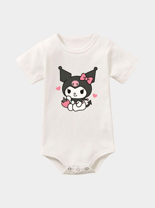 Cartoon Kuromi Strawberry Bodysuit – Off White