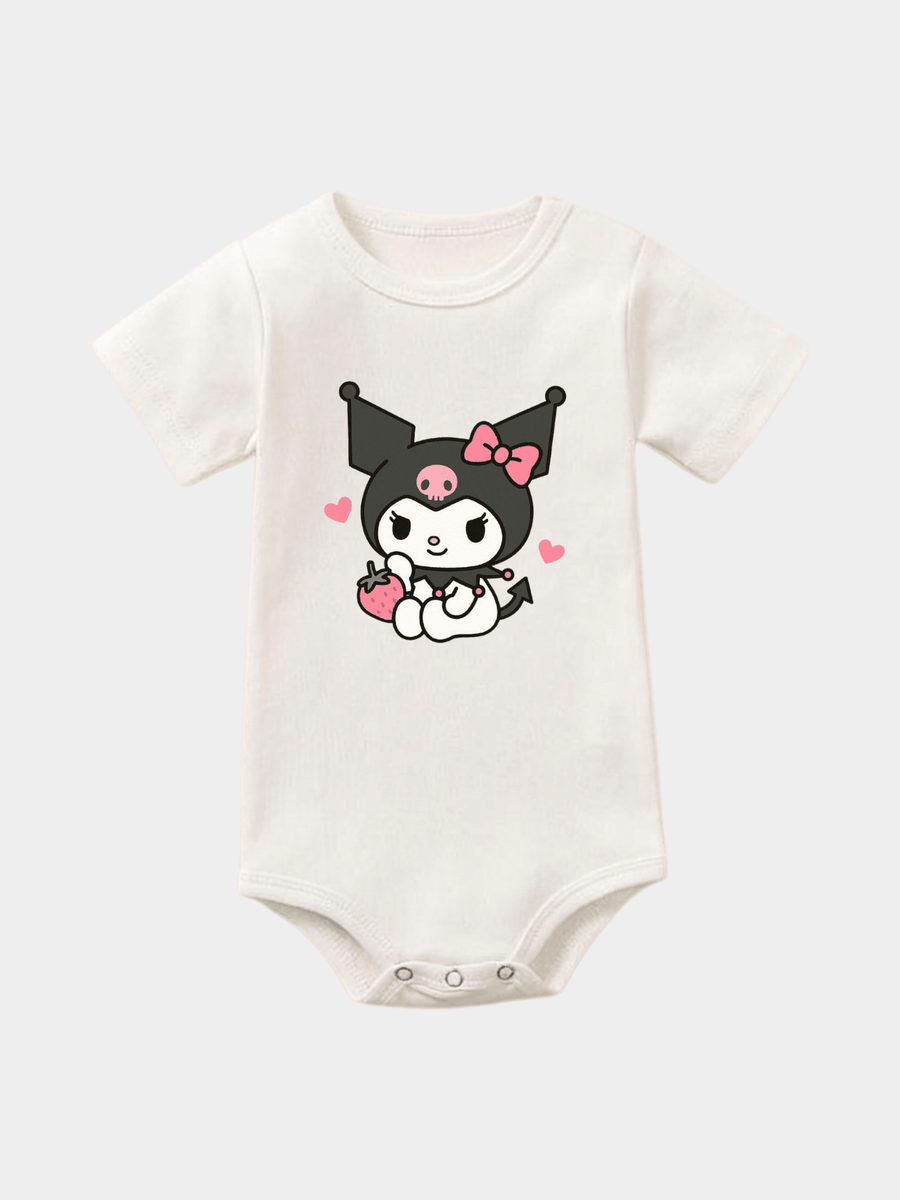 Cartoon Kuromi Strawberry Bodysuit – Off White