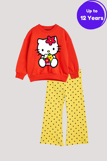 Clothxtra 2pcs Winter Hello Kitty Sweatshirt & Pant Set (up to 12 years)