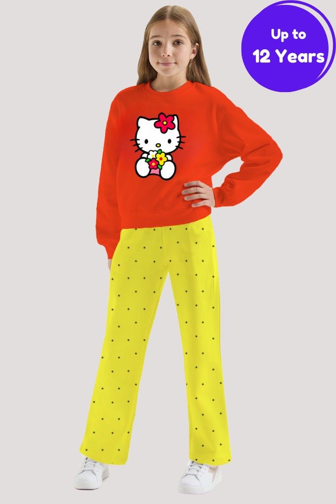 Clothxtra 2pcs Winter Hello Kitty Sweatshirt & Pant Set (up to 12 years)